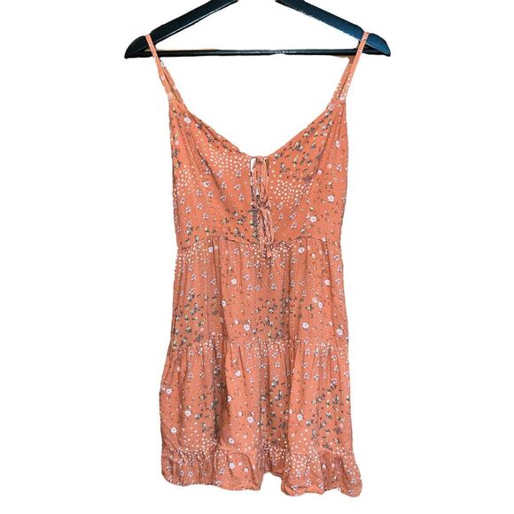 Aeropostale Floral Babydoll Top Size XS Tiered Boho Cottagecore‎ Smocked Summer - Picture 1 of 11
